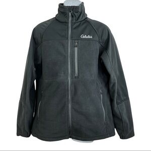 Cabela’s Men Jacket Black Zipper Front Sz M